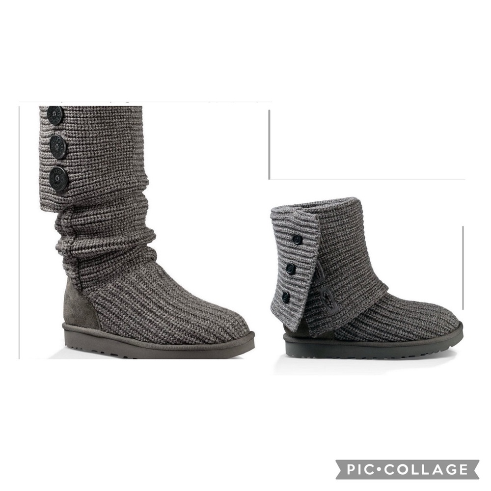 Ugg Cardi grey boot youth size 1